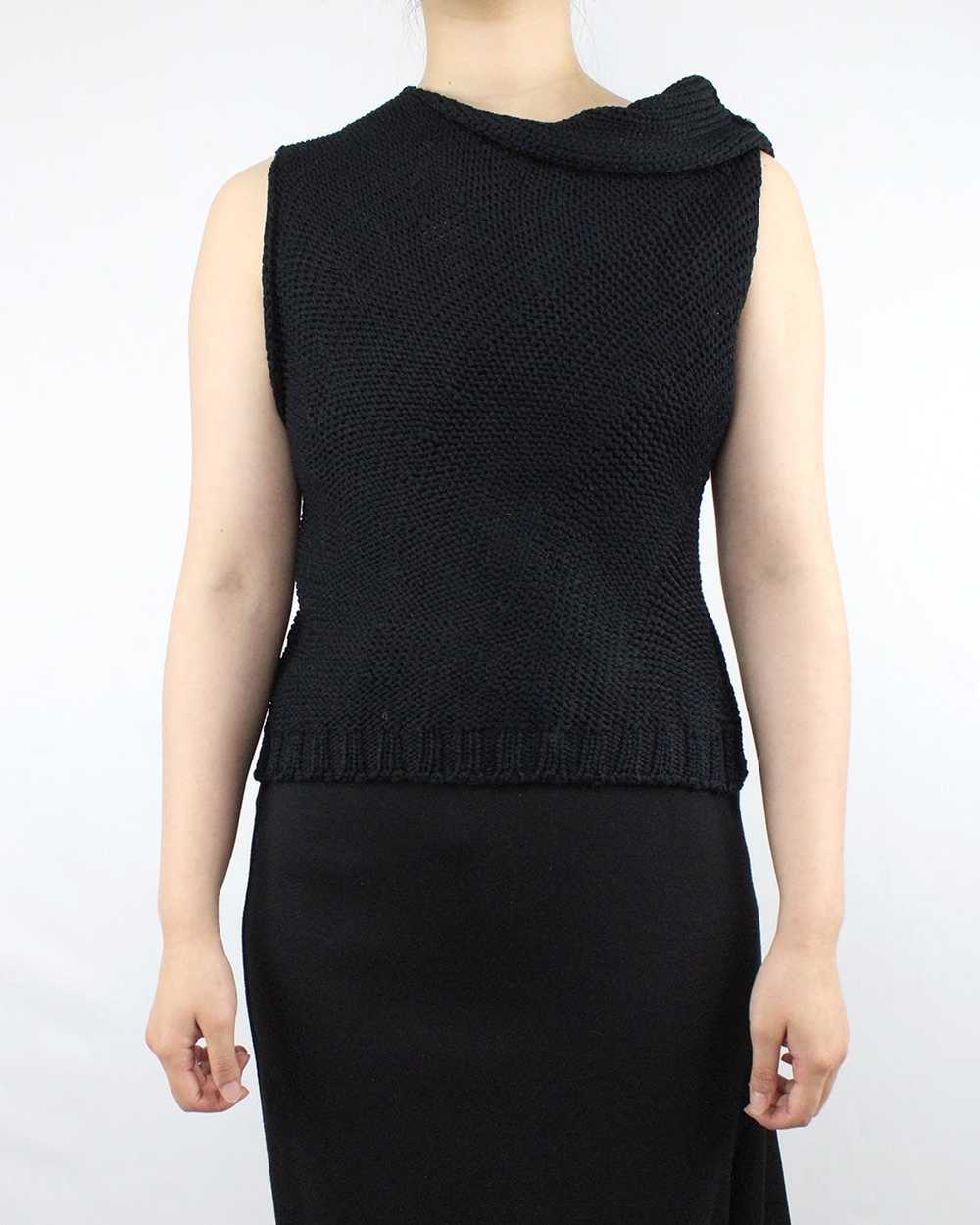 Yohji Yamamoto Sample Asymmetric Knitted Vest - image 1