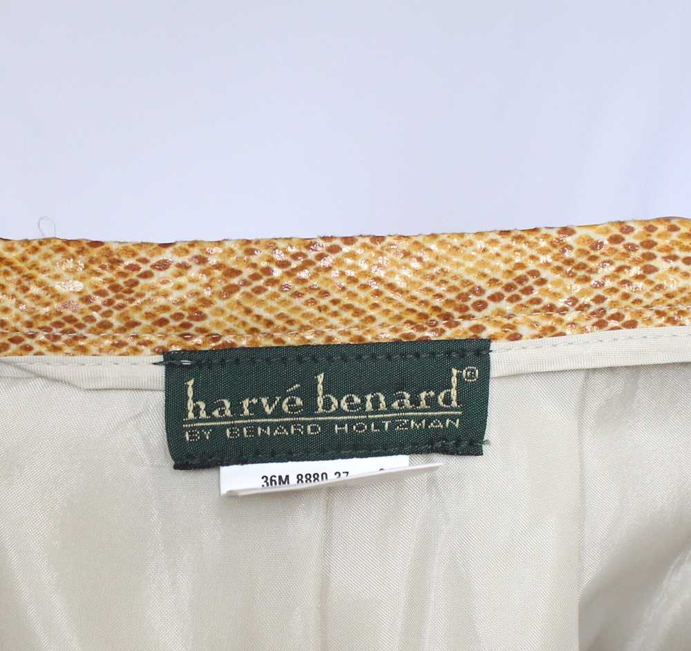 90s Butterscotch Faux Snakeskin Skirt - W26 - image 6