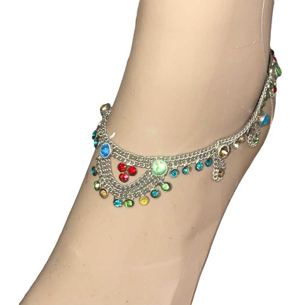 Vintage Vintage India tribal gemstone anklet - image 1