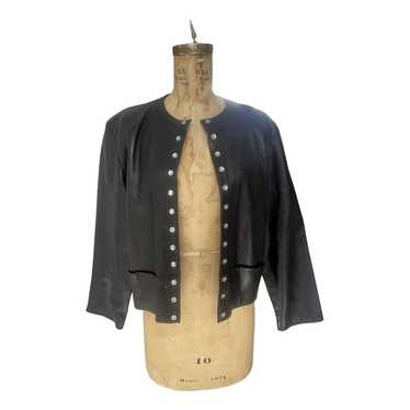 Agnès B. Leather biker jacket