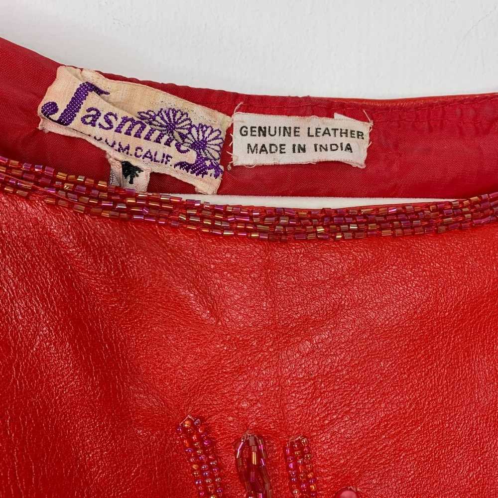 Vintage Rare Vintage Leather Top 80s Jasmine by K… - image 5