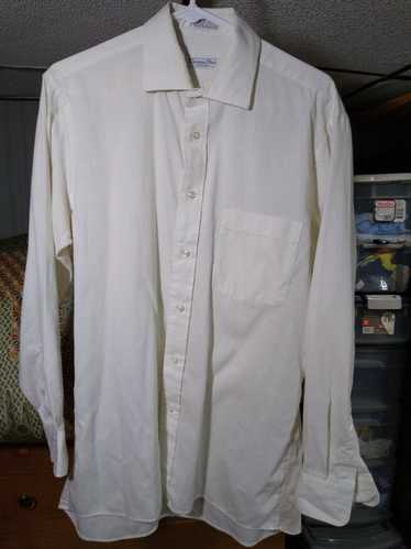 Dior Christian Dior pinstriped white button up sh… - image 1