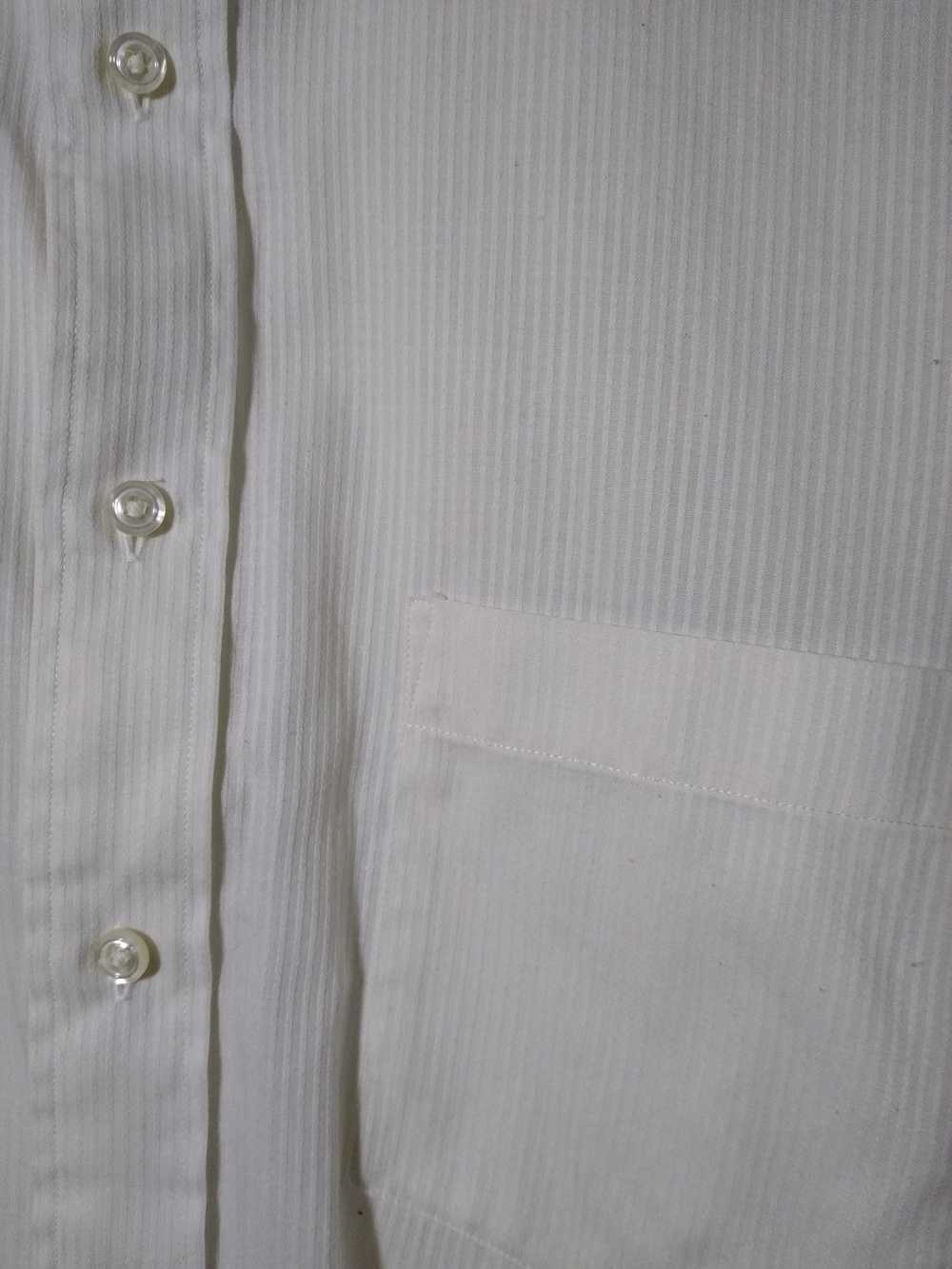 Dior Christian Dior pinstriped white button up sh… - image 7