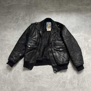 Aero leather black jacket - Gem