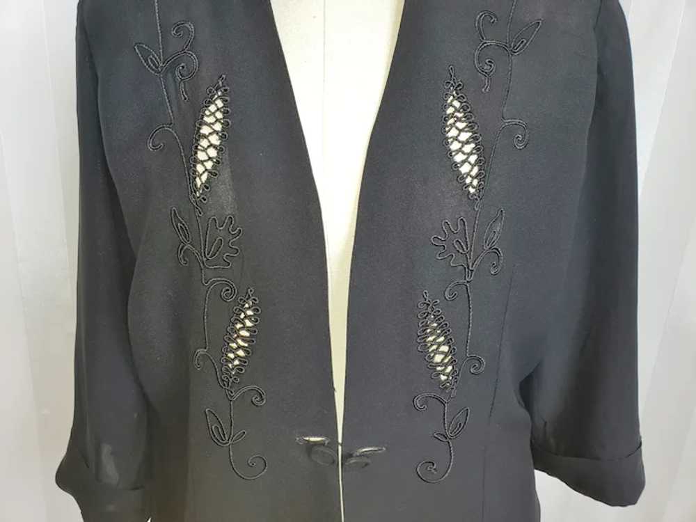 1930's - 40's Avant Garde Elegant Evening Jacket - image 12