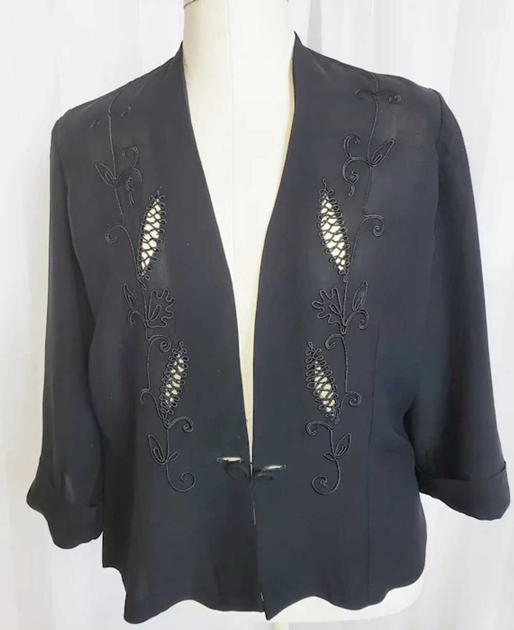 1930's - 40's Avant Garde Elegant Evening Jacket - image 5