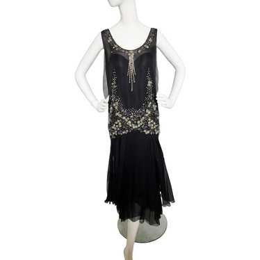 B. ALTMAN Bejeweled, Jazz Age Flapper Dress