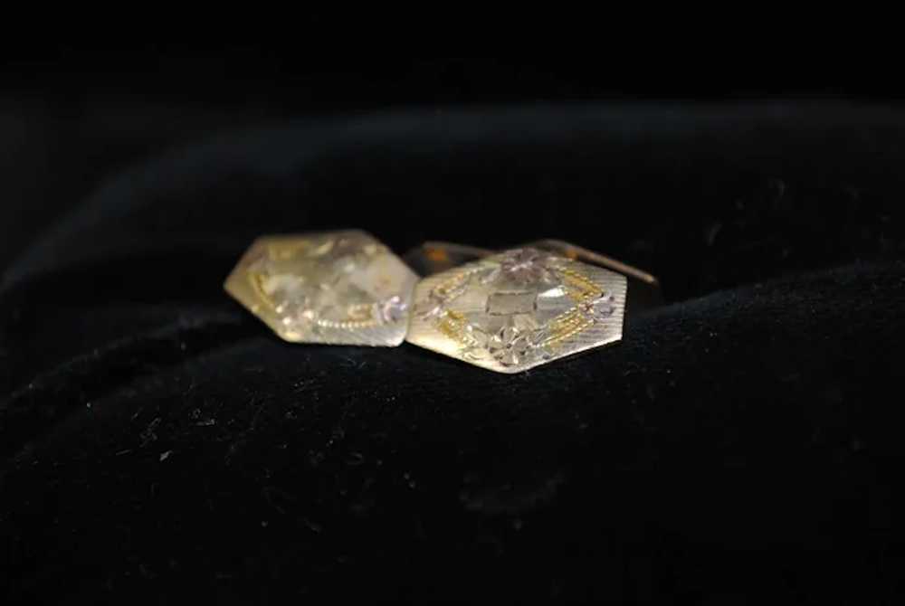 Antique Yellow and Rose Gold-filled Engraved S&S … - image 3