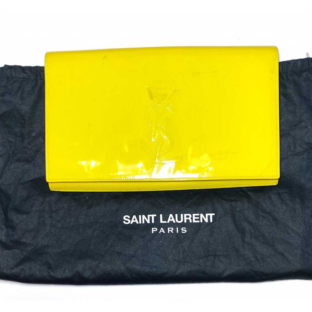 Yves Saint Laurent Patent leather clutch bag - image 2