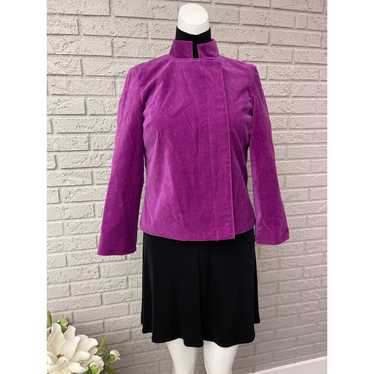 Isaac Mizrahi Isaac Mizrahi Purple Velvet Jacket S