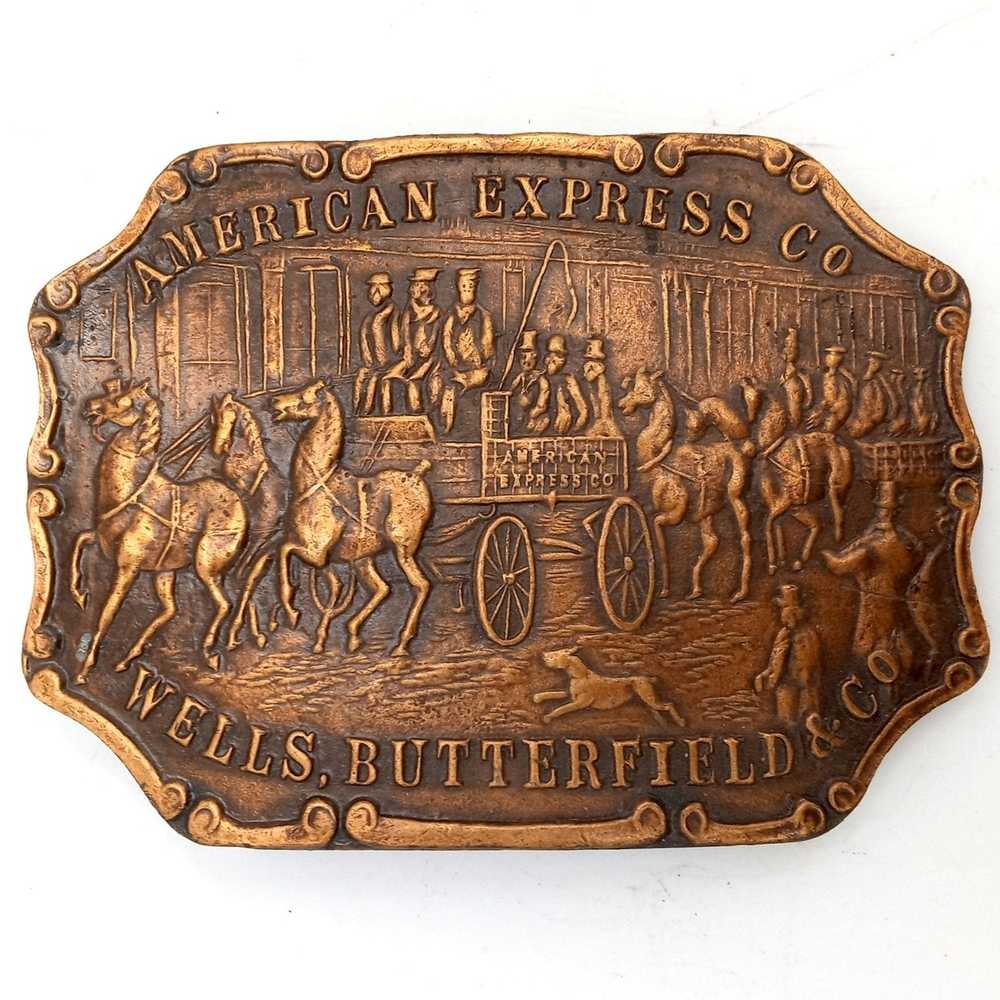 Vintage American Express Belt Buckle Vintage Hors… - image 7
