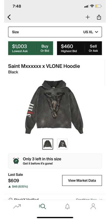 Saint Michael × Vlone Saint Mxxxxxx w VLONE Hoodie