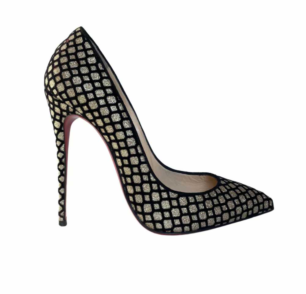 Christian Louboutin Glitter Velvet Net So Kate 120 - image 1