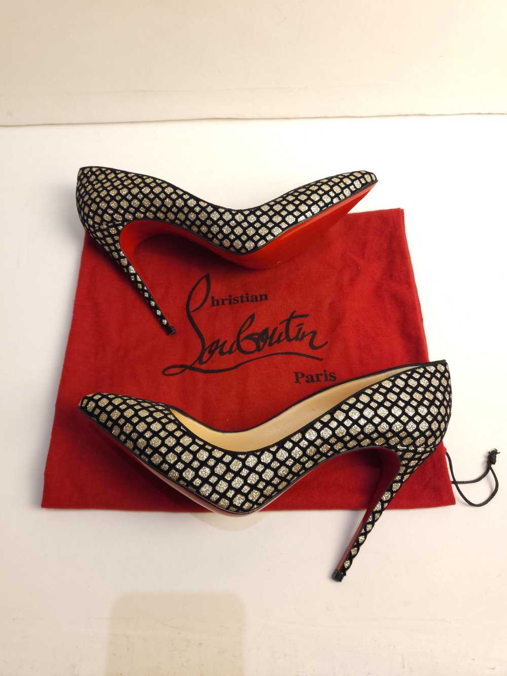 Christian Louboutin Glitter Velvet Net So Kate 120 - image 4