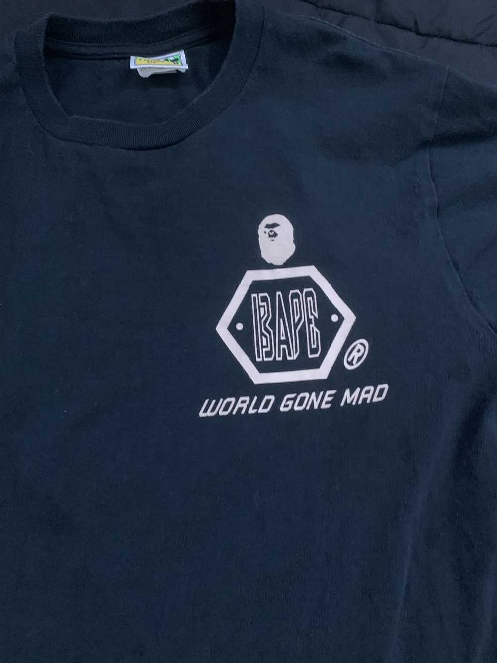 Bape Bape “world gone mad” tee - image 2