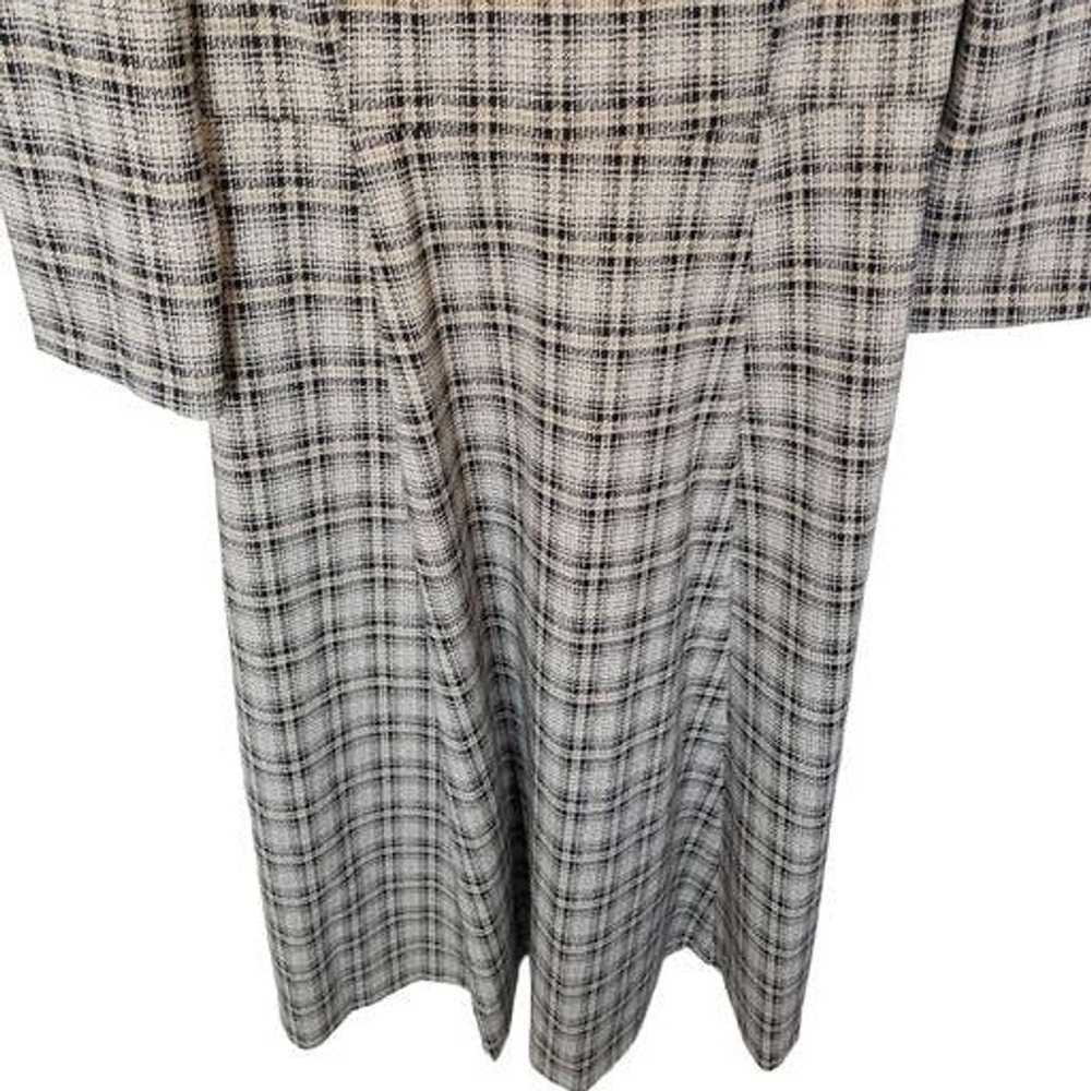 Calvin Klein Calvin Klein 8 Plaid 3/4 Sleeves Puf… - image 3