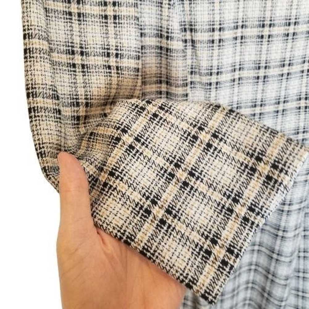 Calvin Klein Calvin Klein 8 Plaid 3/4 Sleeves Puf… - image 5