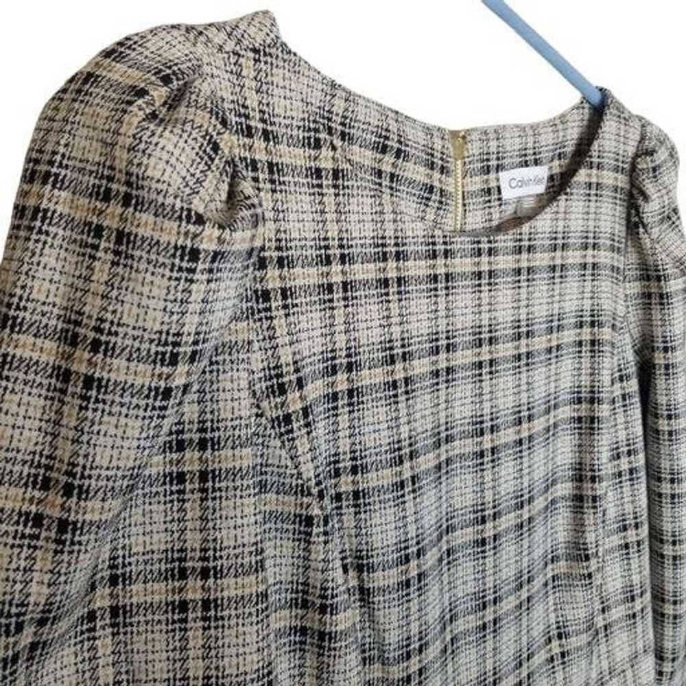 Calvin Klein Calvin Klein 8 Plaid 3/4 Sleeves Puf… - image 6