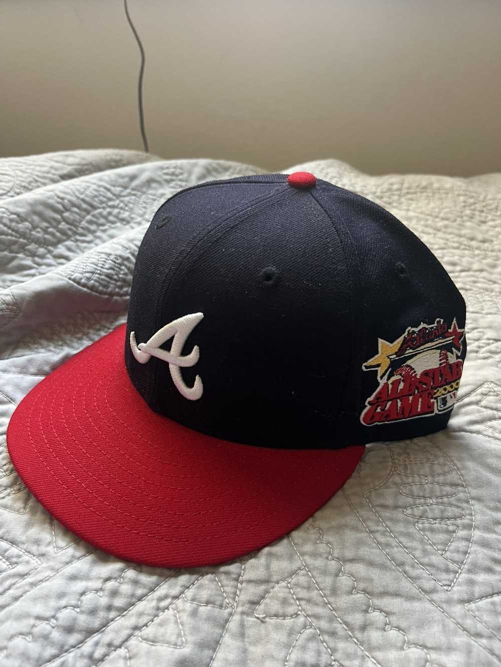 Lids Atlanta Braves New Era Throwback Logo Primary Jewel Gold Undervisor  59FIFTY Fitted Hat - Royal/Red