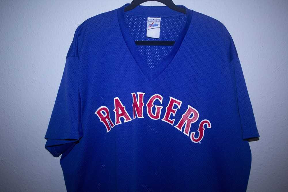 MLB × Vintage 90s Texas Rangers Arc Logo Jersey - image 3