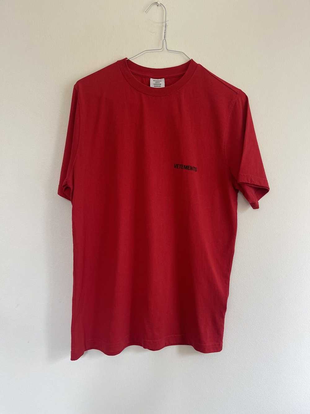 Vetements Vetements double sided Logo TEE - image 1