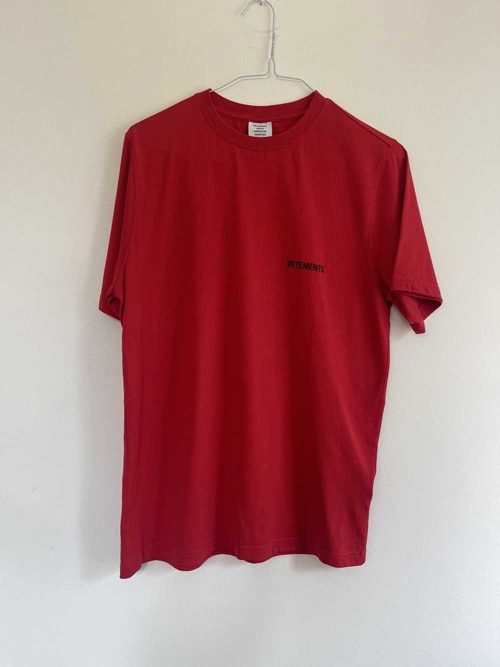 Vetements Vetements double sided Logo TEE - image 3