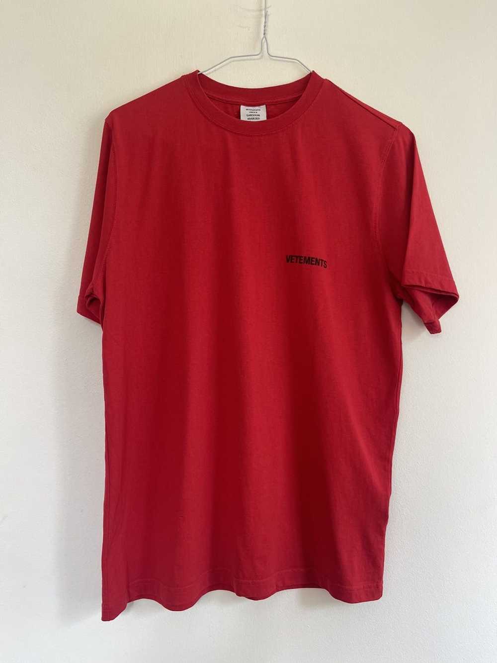 Vetements Vetements double sided Logo TEE - image 4