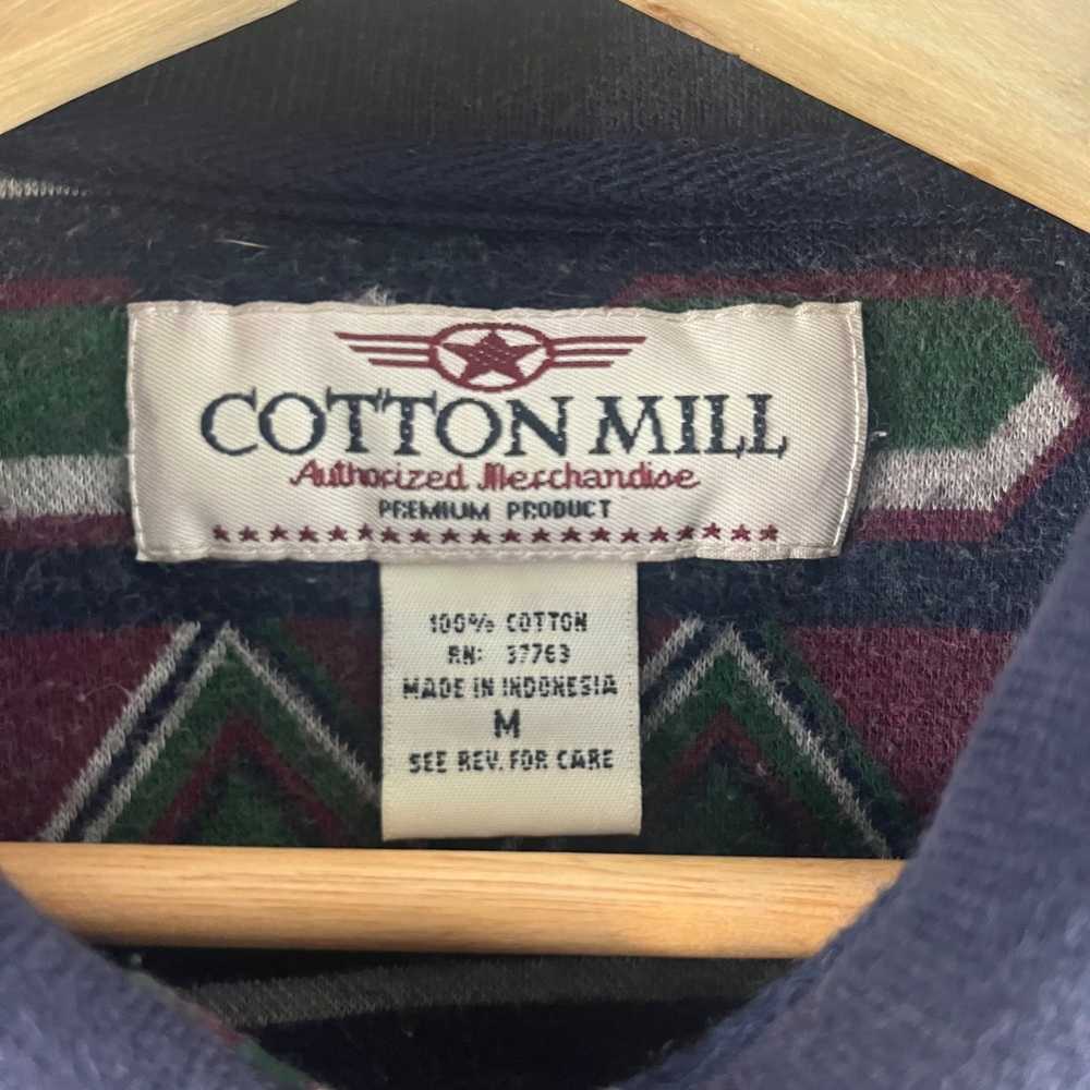 Vintage Vintage 90’s Cotton Mill Aztec rugby - image 3