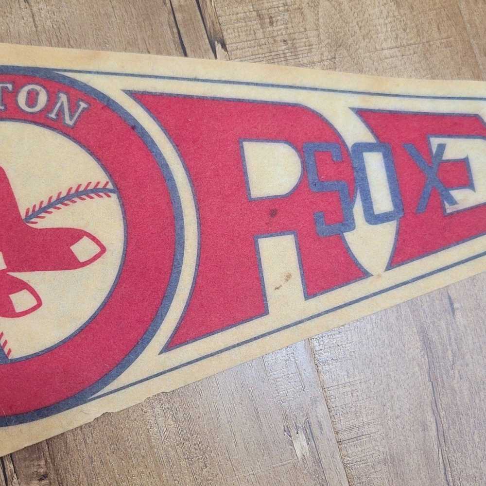 MLB Vtg 1970s Boston Red Sox Pennant MLB - image 2