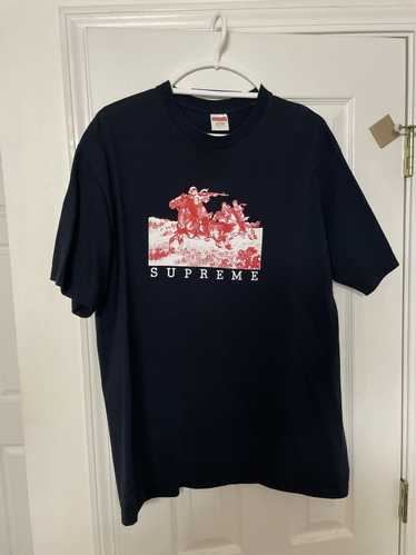 supreme riders tee white