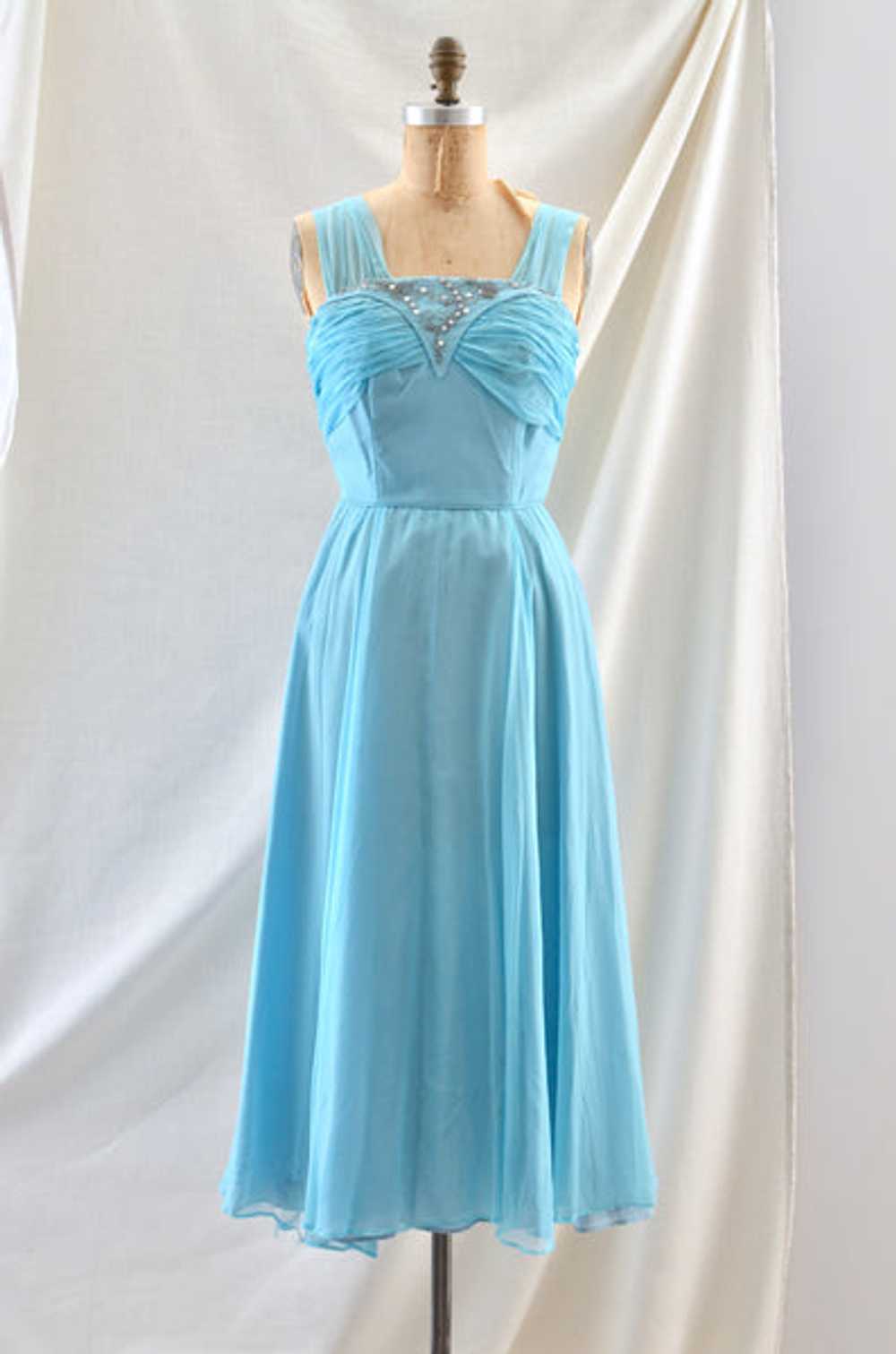 1950's Emma Domb Blue Dress - image 1