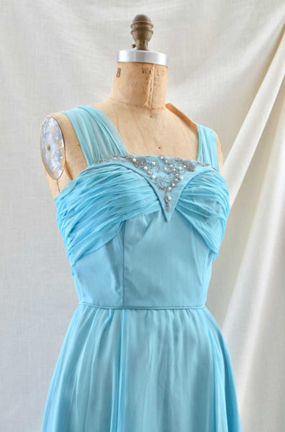1950's Emma Domb Blue Dress - image 2