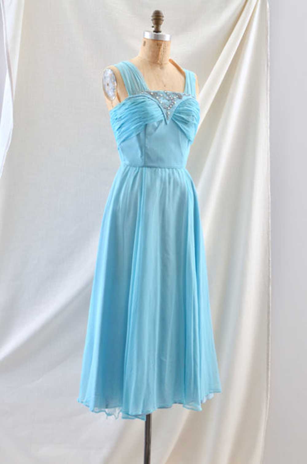 1950's Emma Domb Blue Dress - image 3