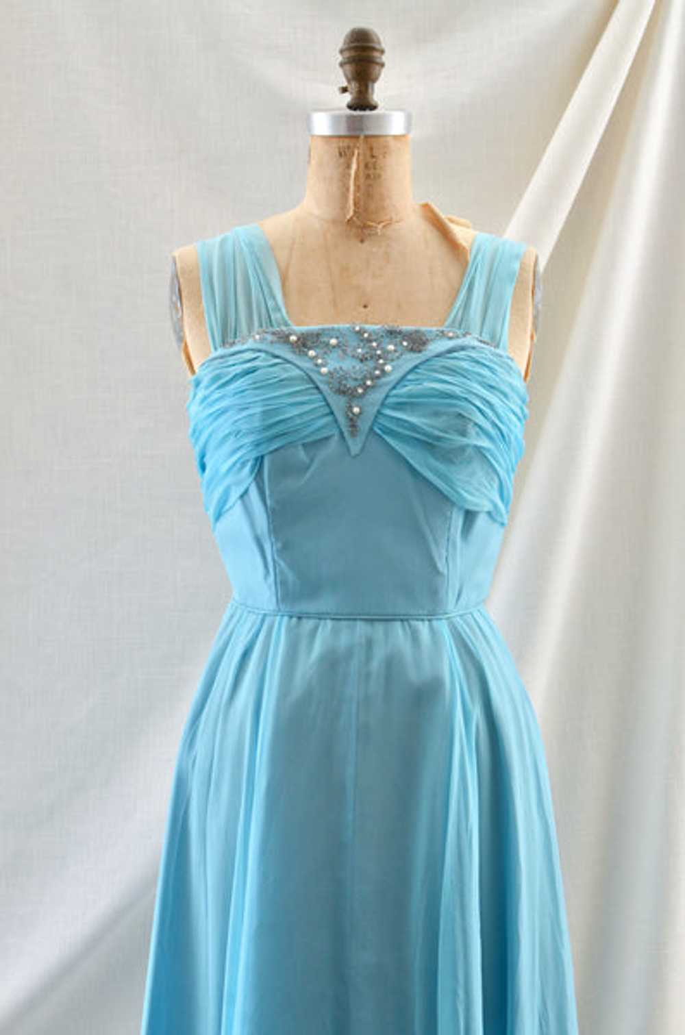 1950's Emma Domb Blue Dress - image 4