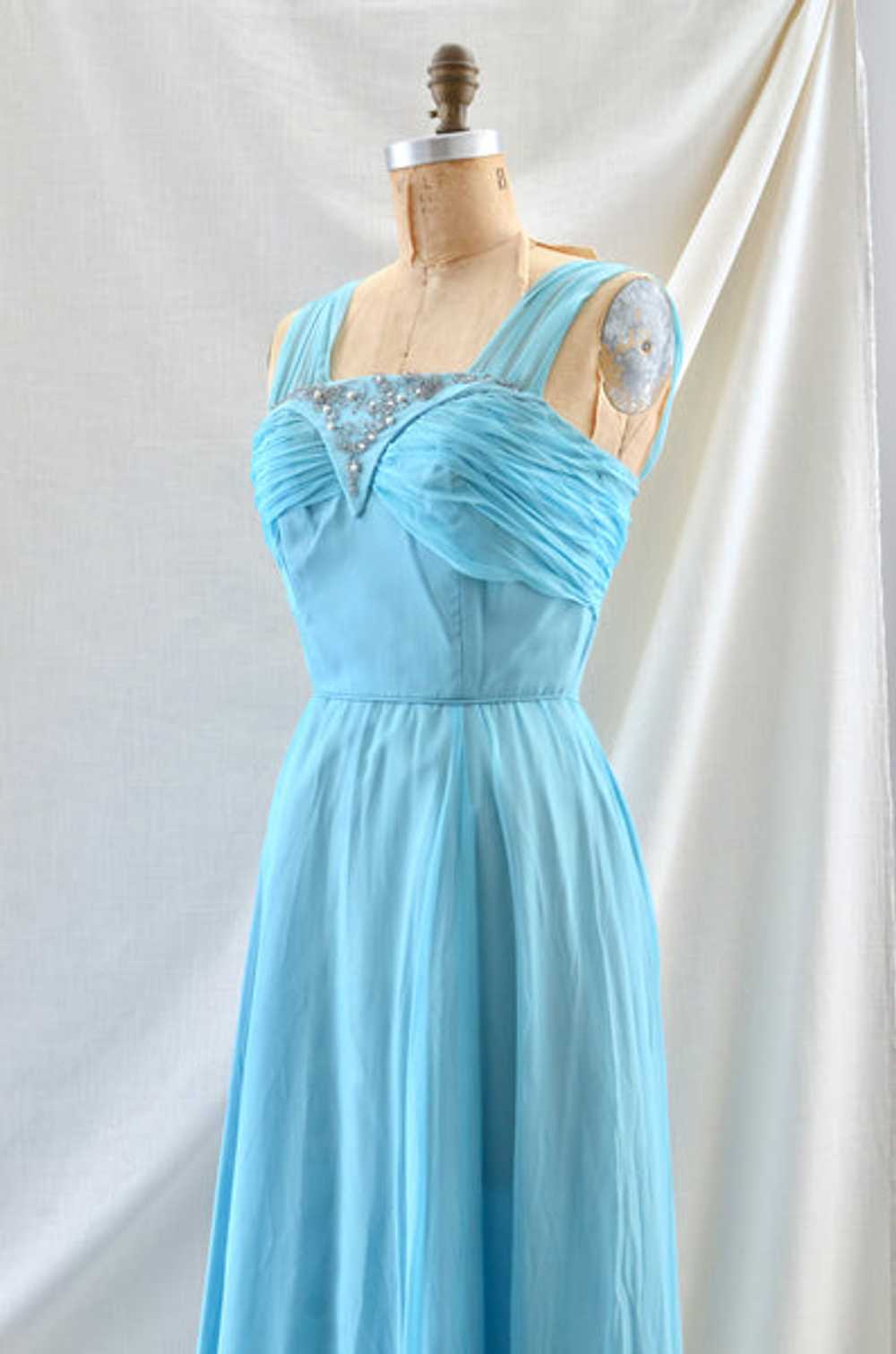 1950's Emma Domb Blue Dress - image 5