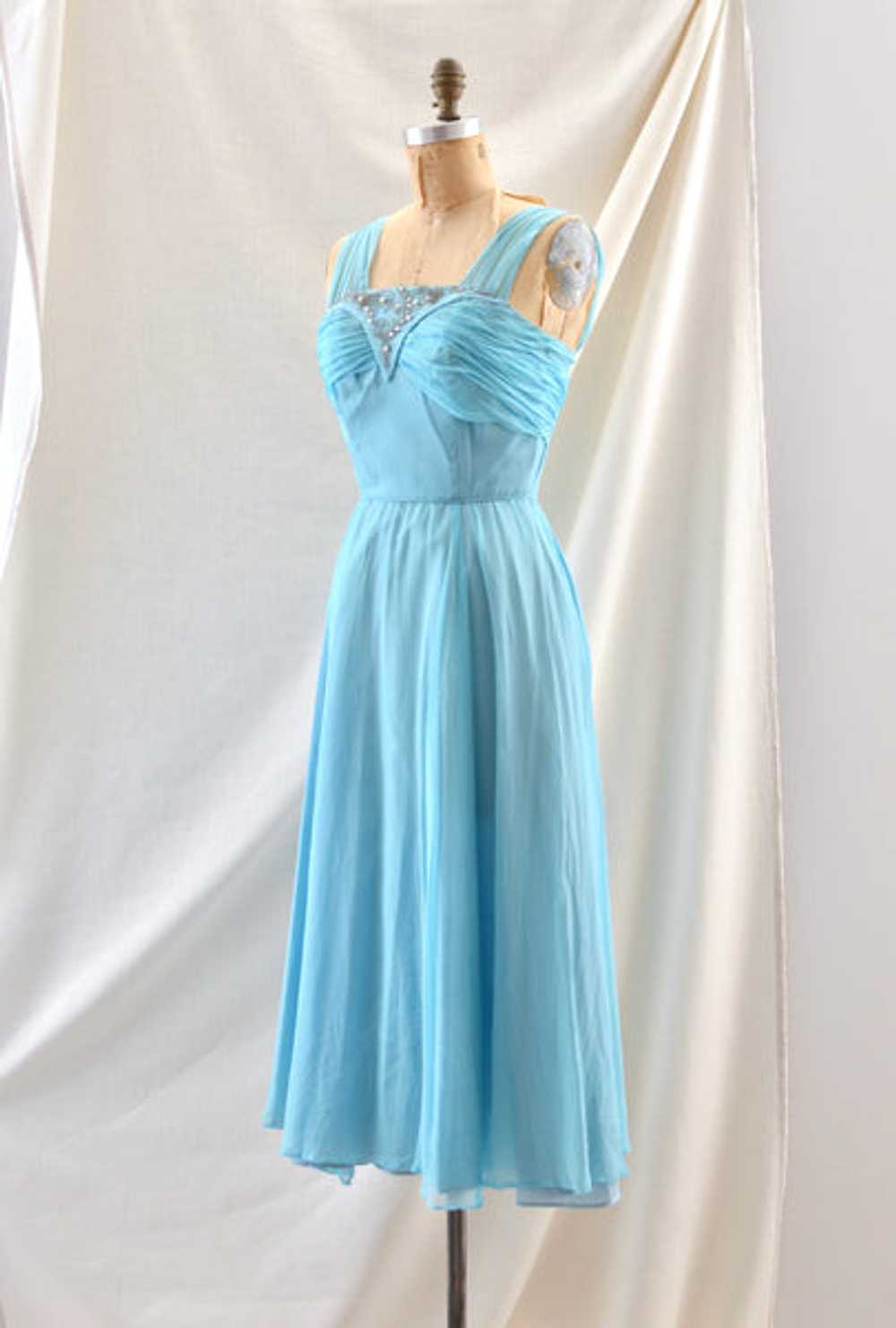 1950's Emma Domb Blue Dress - image 7