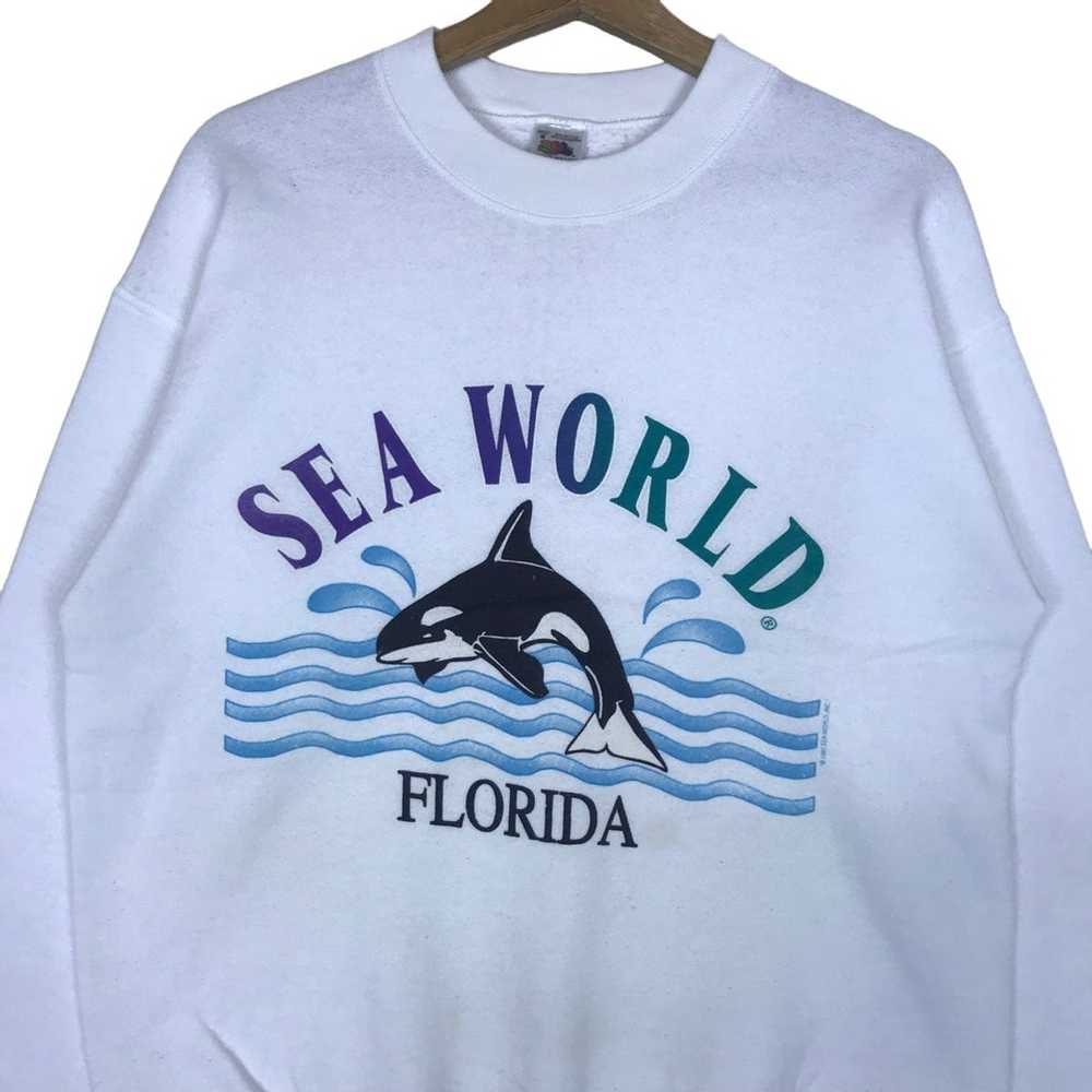 Fruit Of The Loom Vintage 90s Sea World Florida D… - image 2