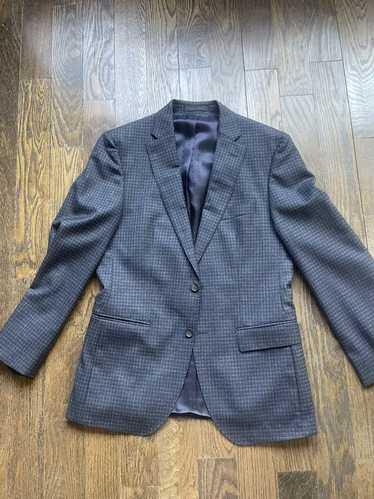 Hugo Boss Hugo Boss Checkered Blue Suit
