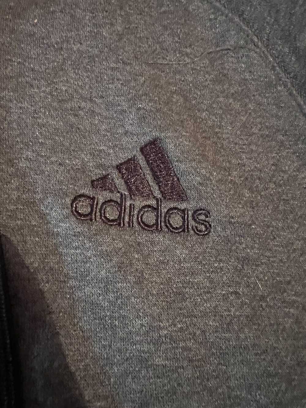 Adidas Adidas Zip 3 Stripe Hoodie Embroidered - image 3