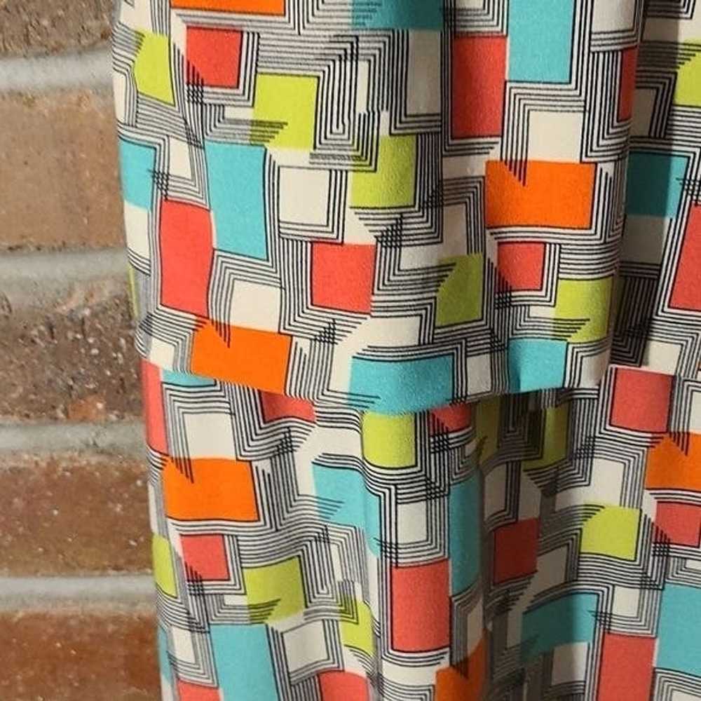 Other Scarlett Size 6 Maxi Geometric Neon Colored… - image 3