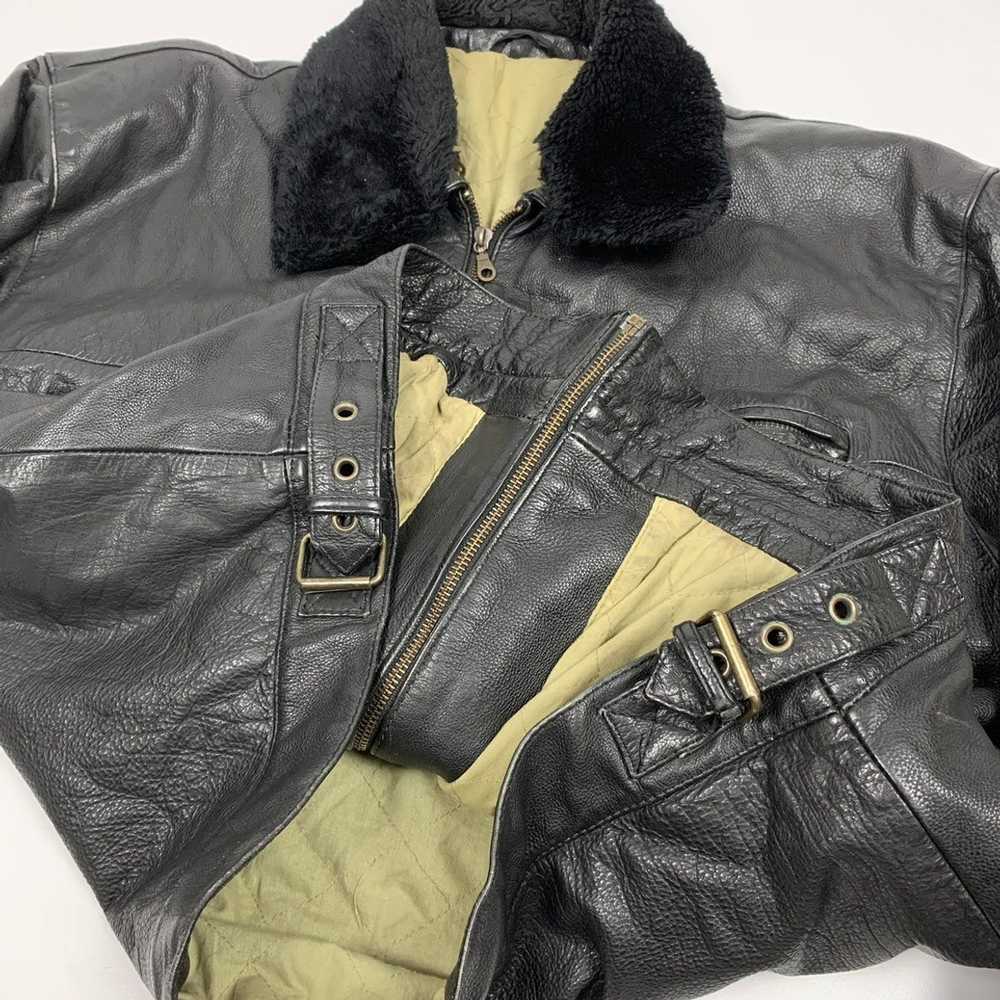 Leather Jacket × Vintage × Wrangler Wrangler vint… - image 3