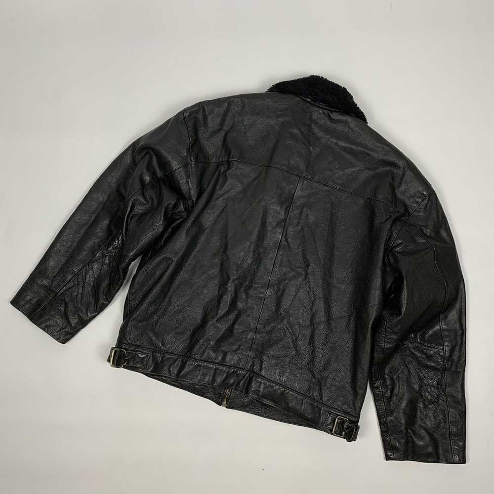 Leather Jacket × Vintage × Wrangler Wrangler vint… - image 4