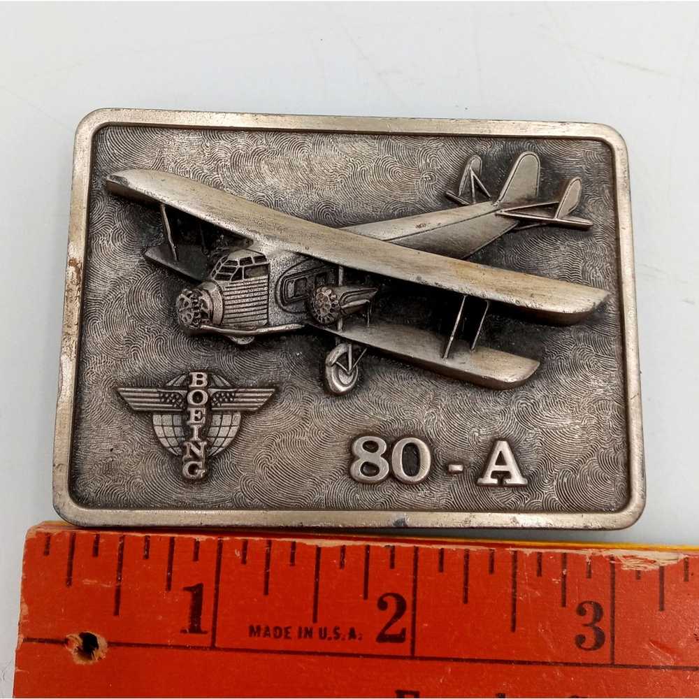 Vintage Boeing Aircraft Belt Buckle 80 A 80A Airp… - image 10