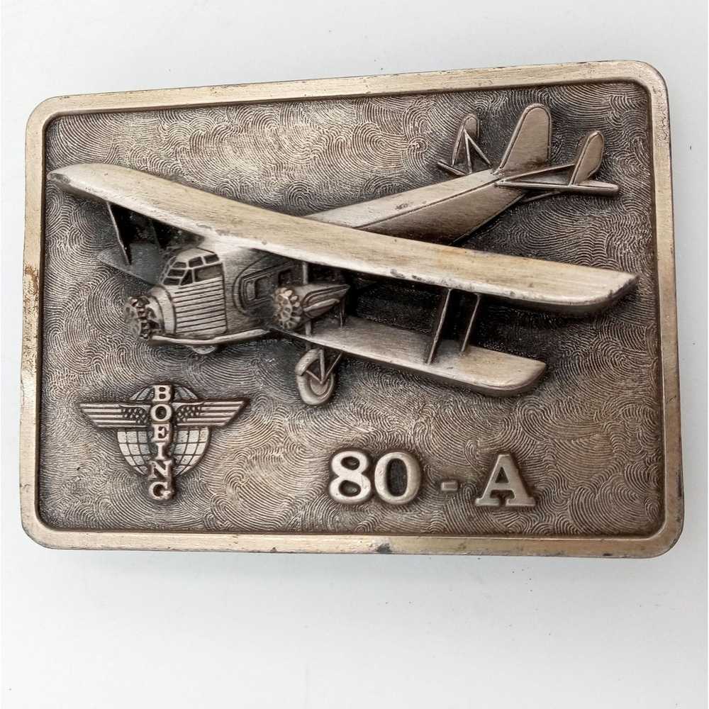 Vintage Boeing Aircraft Belt Buckle 80 A 80A Airp… - image 6