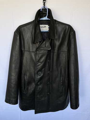 Leather Jacket × Schott Schott U.S. 740N Pea Jack… - image 1