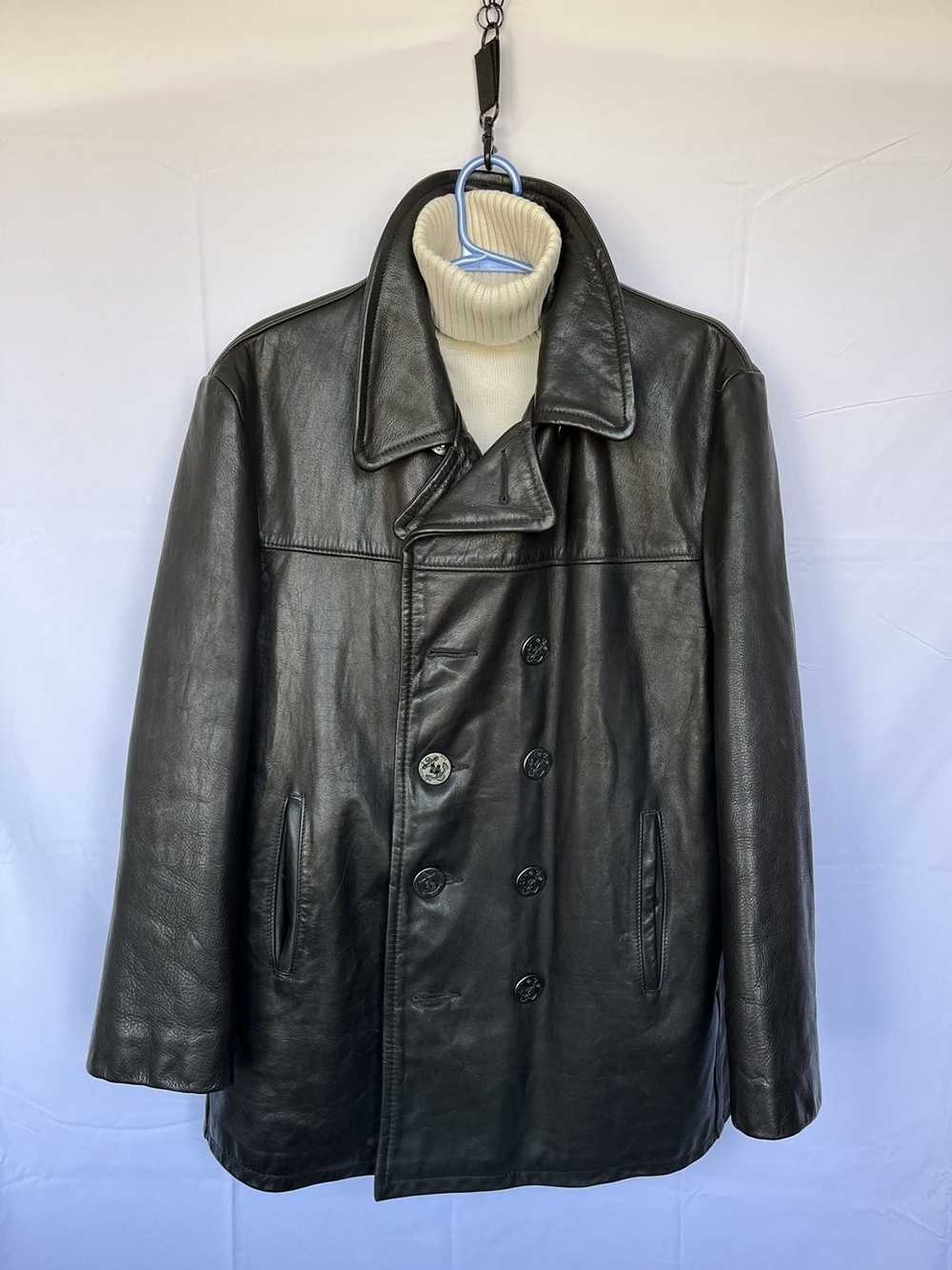 Leather Jacket × Schott Schott U.S. 740N Pea Jack… - image 3