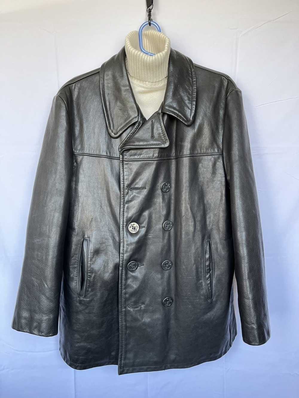 Leather Jacket × Schott Schott U.S. 740N Pea Jack… - image 4