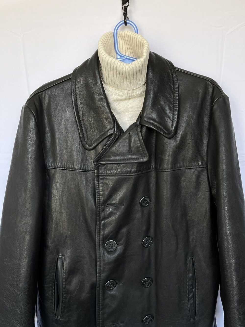 Leather Jacket × Schott Schott U.S. 740N Pea Jack… - image 5