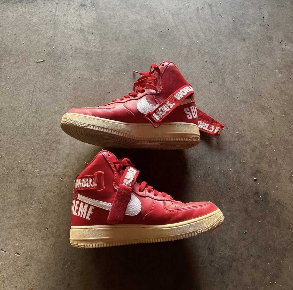 Nike × Supreme Nike Air Force 1 High Supreme Worl… - image 1