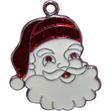 Silver Santa Head Charms